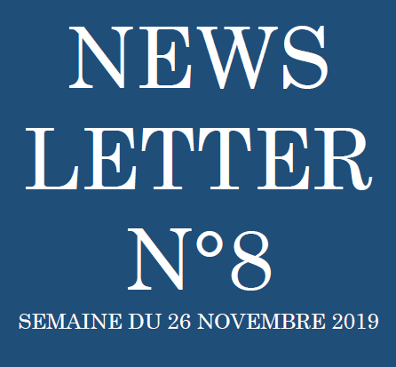 Newsletter N°8 - Semaine du 26 Novembre 2019 - Filao Avocats