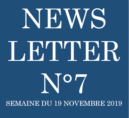 Newsletter N°7 - Semaine du 19 Novembre 2019 - Filao Avocats